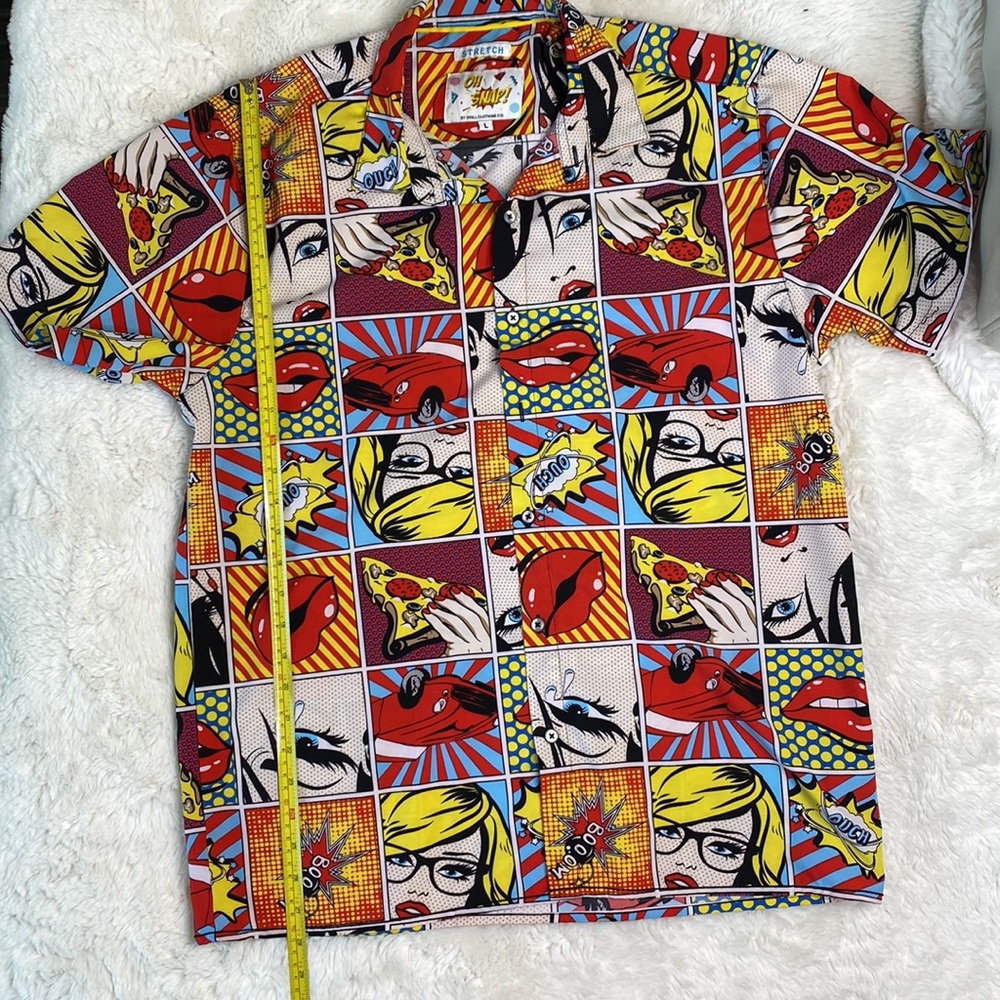 🤩 Comic Print Shirt - Picture 3 of 5